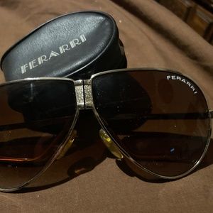 Vintage Ferrari Folding Sunglasses